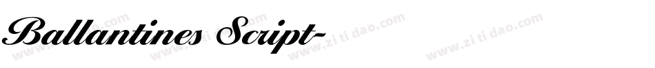 Ballantines Script字体转换